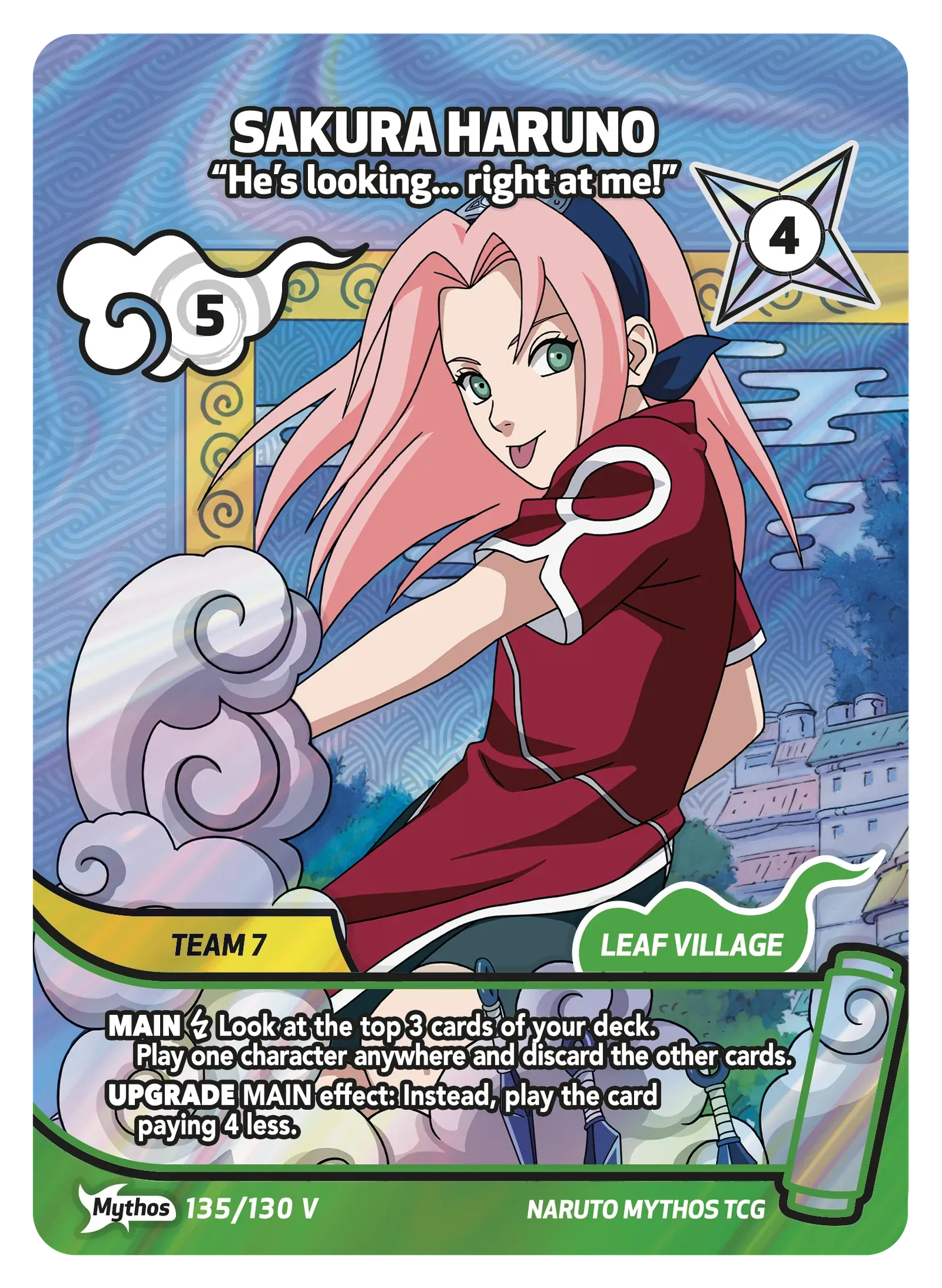 Sakura Haruno — “He’s looking... right at me!”