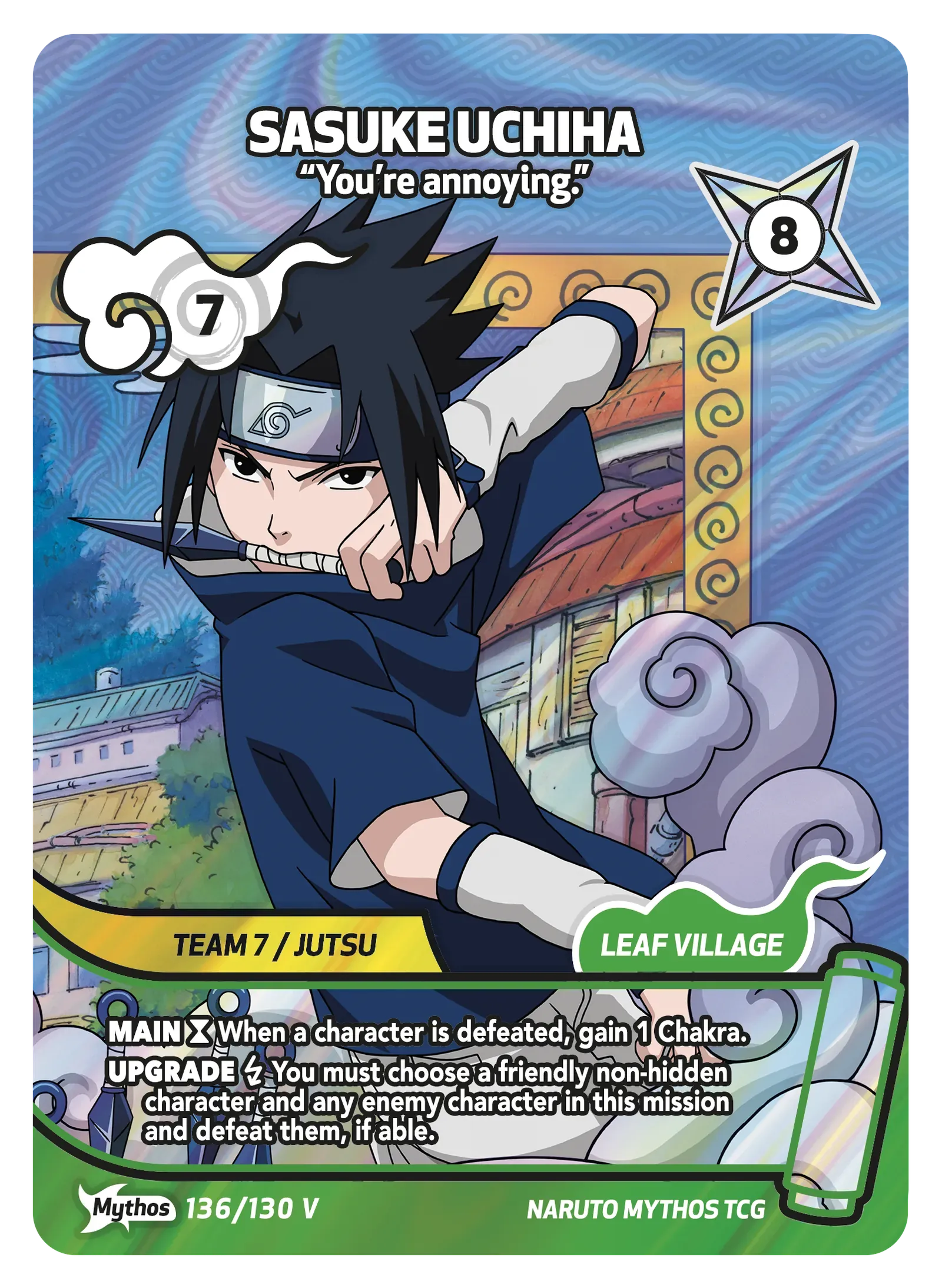 Sasuke Uchiha — “You’re annoying.”