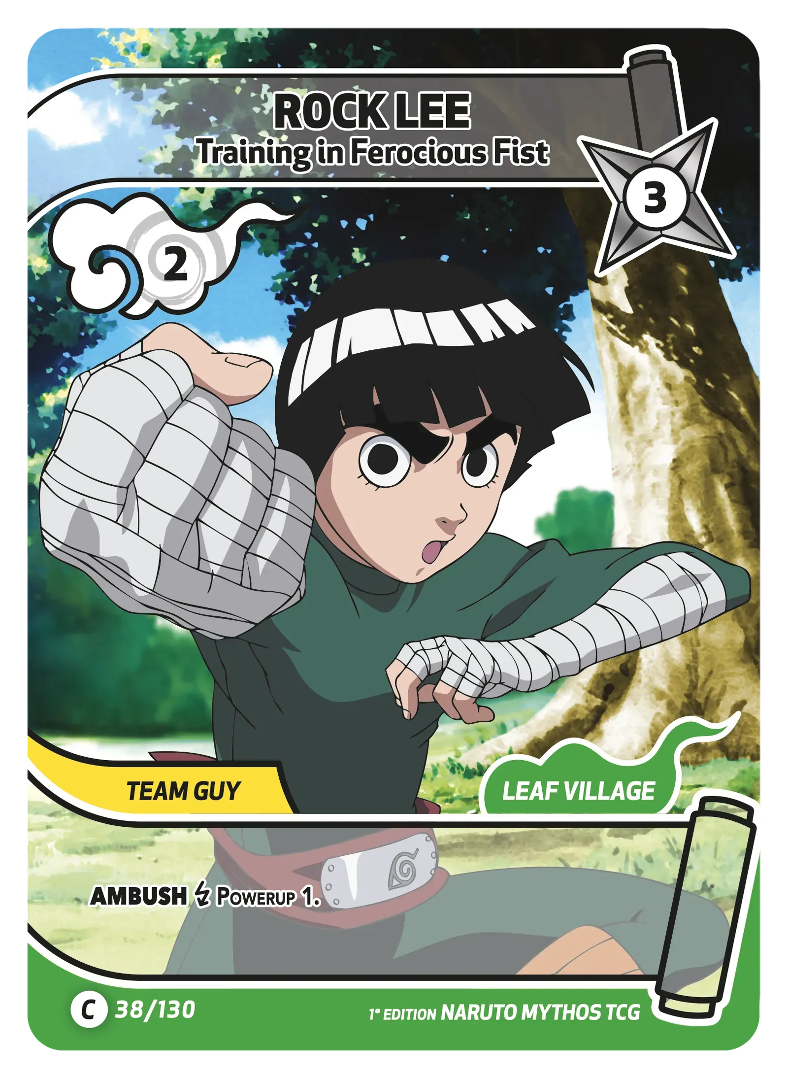 Rock Lee — Training in Ferocious Fist